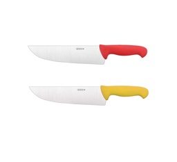 Mallard Ferrière Colour-coded butcher knife — Red handle — Manufacturer-listed length: 210mm — 01163