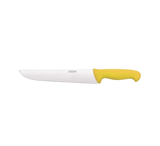 Mallard Ferrière Colour-coded butcher knife — Yellow handle — Manufacturer-listed length: 250mm — 01166