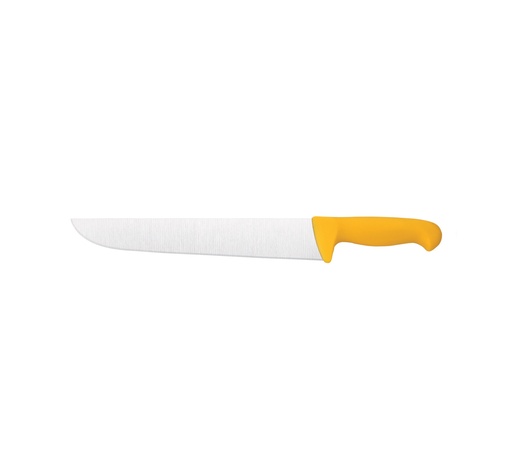Mallard Ferrière Colour-coded butcher knife — Yellow handle — Manufacturer-listed length: 300mm — 01168