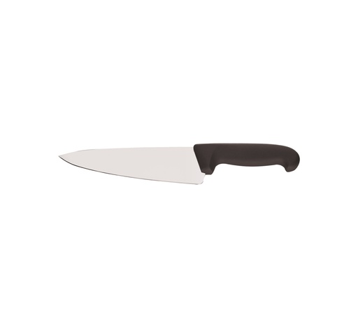 [01627] Mallard Ferrière Cook knife with polypropylene handle — Black handle — Blade length: 250 mm — 01627