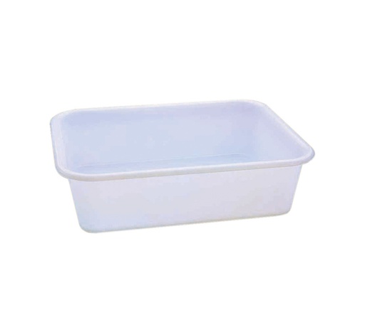 Mallard Ferrière MF rectangular polypropylene dough container — Length: 530 mm; Width: 405 mm; Height: 145 mm; Capacity: 20 L — 01864