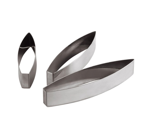 [02249] Mallard Ferrière Stainless steel petal cutter — Length: 225 mm; Width: 50 mm — 02249