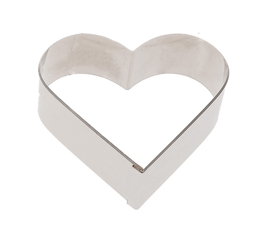 Mallard Ferrière Stainless steel plain heart dough cutter — Width: 100 mm — 02398
