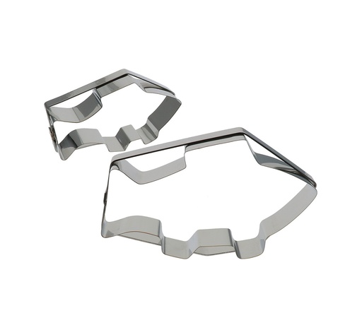 [02433] Mallard Ferrière Stainless steel fish-shaped dough cutter — Length: 160 mm — 02433