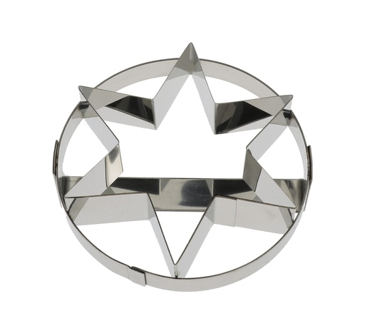 [02450] Mallard Ferrière Star farmhouse-bread cutter with handle — Diameter: 120 mm — 02450