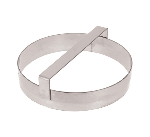 [02465] Mallard Ferrière Stainless steel galette cutter with handle — Diameter: 240 mm — 02465