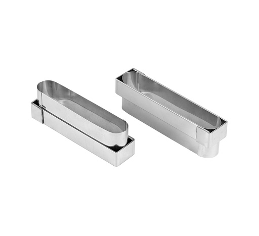 [02497] Mallard Ferrière Stainless steel éclair cutter — Length: 115 mm; Width: 25 mm — 02497