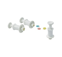 Mallard Ferrière Plastic flower dough cutter set of 3 — 02629