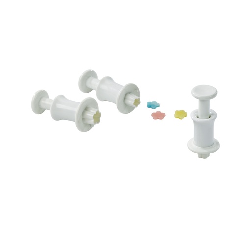 [02629] Mallard Ferrière Plastic flower dough cutter set of 3 — 02629