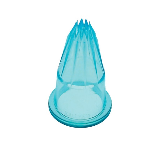 Mallard Ferrière Tritan Kali star piping nozzle E6 — Blue — manufacturer-listed height 60 mm — 03137