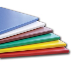 Mallard Ferrière PEHD500 high-density polyethylene cutting board — Length: 400 mm; Width: 300 mm; Thickness: 20 mm — 04332