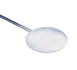 Mallard Ferrière Round stainless steel pizza peel — Diameter: 390 mm — 04755