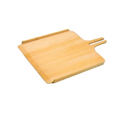Mallard Ferrière Beechwood oven-peel head with raised sides, without handle — Length: 600 mm; Width: 550 mm — 04843