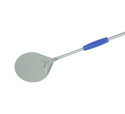 Mallard Ferrière Round stainless steel pizza peel — Diameter: 230 mm; Manufacturer-listed length: 1730 mm — 04866