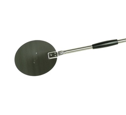 Mallard Ferrière Round stainless steel pizza peel — Diameter: 200 mm; Manufacturer-listed length: 1700 mm — 04875