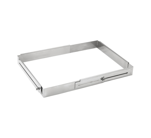 [07260] Mallard Ferrière Stainless steel width-divider for rectangular pastry frame — Length: 290 mm; Height: 35 mm — 07260