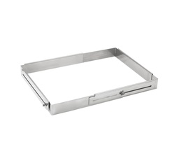 Mallard Ferrière Stainless steel width-divider for rectangular pastry frame — Length: 290 mm; Height: 45 mm — 07261