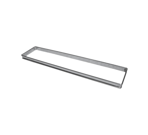 [07270] Mallard Ferrière Bottomless stainless steel rectangular flan frame — Length: 350 mm; Width: 110 mm; Height: 25 mm — 07270