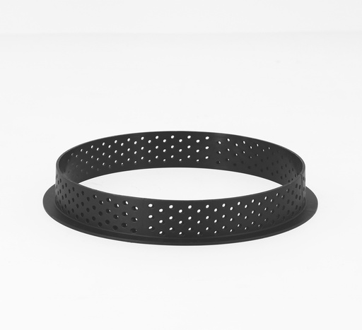 [07898] Mallard Ferrière Thermoplus perforated composite round tart mould — Diameter: 230 mm; Height: 20 mm — 07898