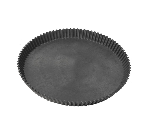 [07922] Mallard Ferrière Fluted polymer-composite round tart mould — Diameter: 220 mm; Height: 24 mm — 07922