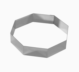Mallard Ferrière Stainless steel octagonal mousse frame — Diameter: 260 mm; Height: 45 mm — 07004