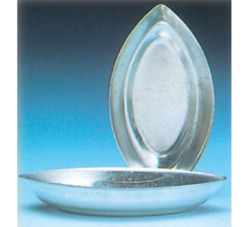 Mallard Ferrière Tinplate calisson boat petit-four mould — Length: 62 mm — Pack of 25 — 08015