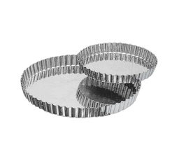 Mallard Ferrière Fluted tinplate round tart mould — Diameter: 220 mm; Height: 25 mm — 08933