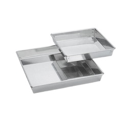 Mallard Ferrière Tinplate square cake pan — Length: 300 mm; Height: 35 mm — 09133