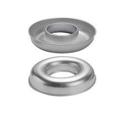 Mallard Ferrière Rolled-edge tinplate Savarin mould — Diameter: 160 mm; Height: 36 mm — 09559