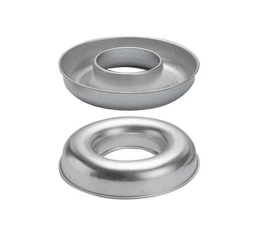 [09559] Mallard Ferrière Rolled-edge tinplate Savarin mould — Diameter: 160 mm; Height: 36 mm — 09559