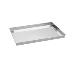 Mallard Ferrière Flared stainless steel sponge-cake tray — Length: 500 mm; Width: 350 mm; Height: 35 mm — 09771