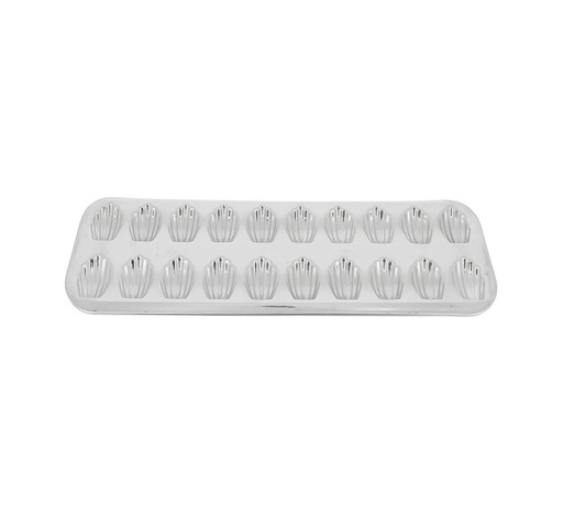 [09961] Mallard Ferrière Tinplate madeleine baking sheet — Length: 395 mm; Width: 125 mm — 09961