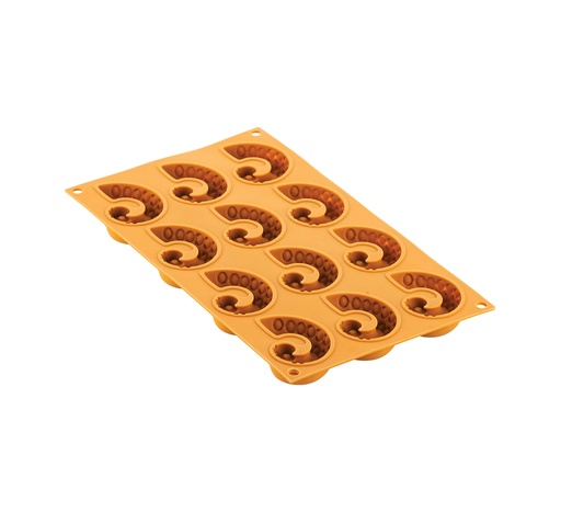 [10769] Mallard Ferrière – Silikomart Professional Naturae silicone twelve octopus tentacles moulding sheet — Sheet length: 300 mm; Sheet width: 175 mm — 10769