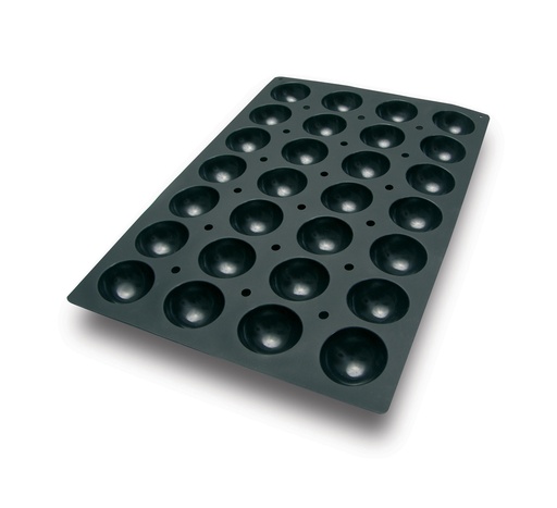 [11256] Mallard Ferrière Professional silicone hemisphere moulding sheet — Length: 600 mm; Width: 400 mm — 11256