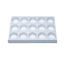 Mallard Ferrière Plastic round individual-cake moulding sheet — Length: 400 mm; Width: 260 mm — 11490