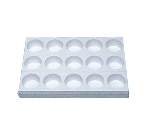 Mallard Ferrière Plastic round individual-cake moulding sheet — Length: 400 mm; Width: 260 mm — 11490