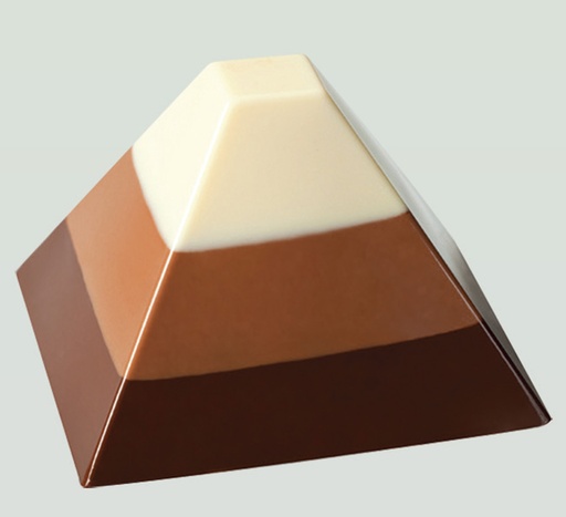 Mallard Ferrière – Pavoni Italia Silicone pyramid moulding sheet — Length: 600 mm; Width: 400 mm — 11306