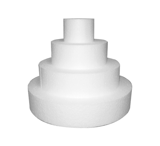 Mallard Ferrière Polystyrene wedding-cake display disc — Diameter: 260 mm; Height: 80 mm — 12030
