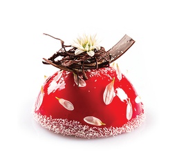 Mallard Ferrière Torta Flex silicone hemispherical mould — Height: 57.5 mm; Diameter: 115 mm — 11646