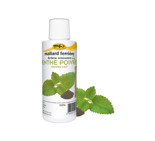 Mallard Ferrière Peppermint concentrated liquid food flavouring — 125 ml bottle — 13236
