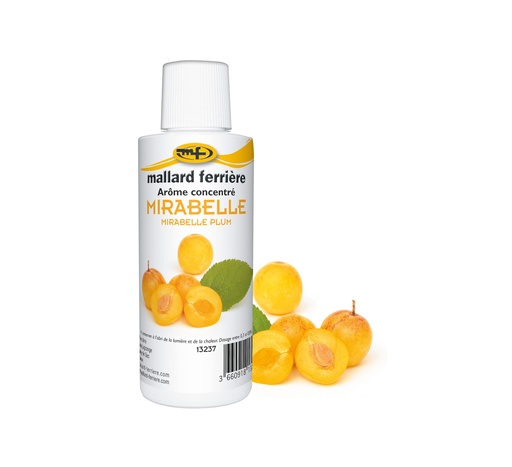 Mallard Ferrière Mirabelle plum concentrated liquid food flavouring — 125 ml bottle — 13237