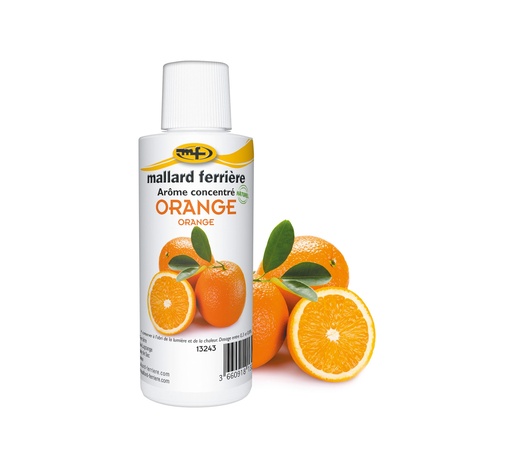 Mallard Ferrière Orange concentrated liquid food flavouring — 125 ml bottle — 13243