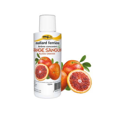 Mallard Ferrière Blood-orange zest concentrated liquid food flavouring — 125 ml bottle — 13244