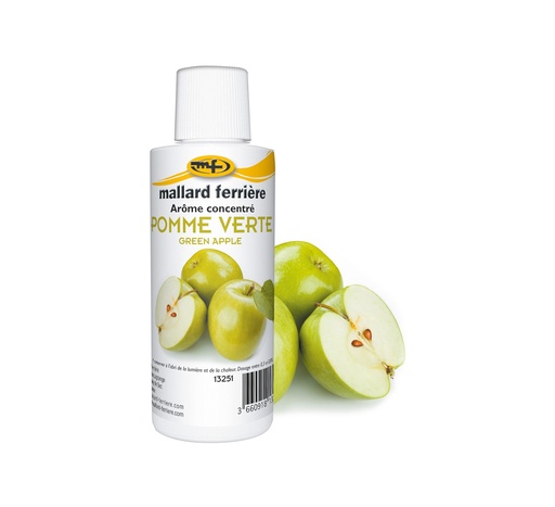 Mallard Ferrière Green apple concentrated liquid food flavouring — 125 ml bottle — 13251