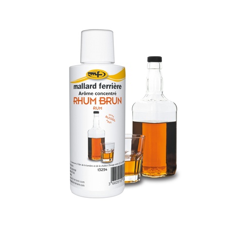 Mallard Ferrière Dark rum concentrated liquid food flavouring — 125 ml bottle — 13254