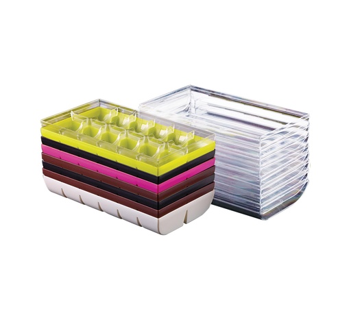 Mallard Ferrière MACADO plastic macaron boxes, pack of 48 — 15131