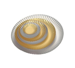 Mallard Ferrière Metallised cardboard plates, pack of 50 — 16186