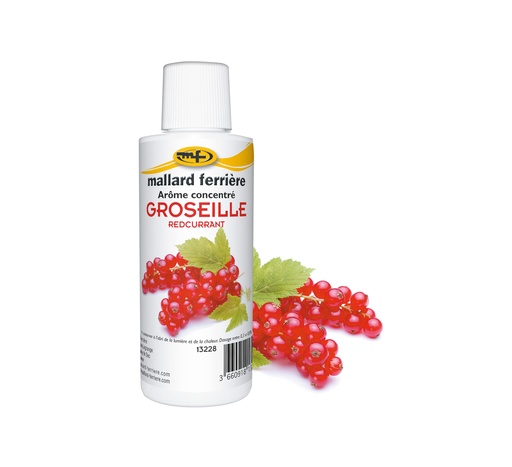 Mallard Ferrière Redcurrant concentrated liquid food flavouring — 125 ml bottle — 13228