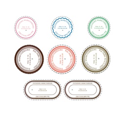 Mallard Ferrière Personalised round paper pastry cases — 20517