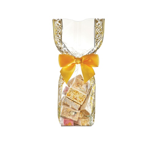 Mallard Ferrière Polypropylene bags with cardboard bottom and Athena decoration, pack of 100 — 25093